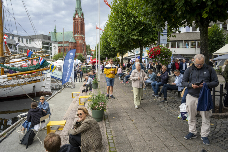 ARENDAL. Mannen som er siktet for seksuelt krenkende atferd etter at en journalist fant et skjult kamera på badet de delte under Arendalsuka, er kjenner straffskyld. Foto: Heiko Junge / NTB