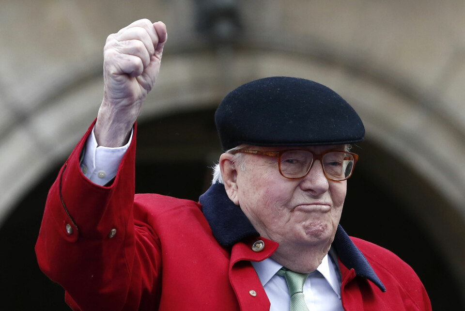 Jean Marie Le Pen er død. Foto: Kamil Zihnioglu / AP / NTB Jean Marie Le Pen er død, melder AFP. Foto: Kamil Zihnioglu / AP / NTB