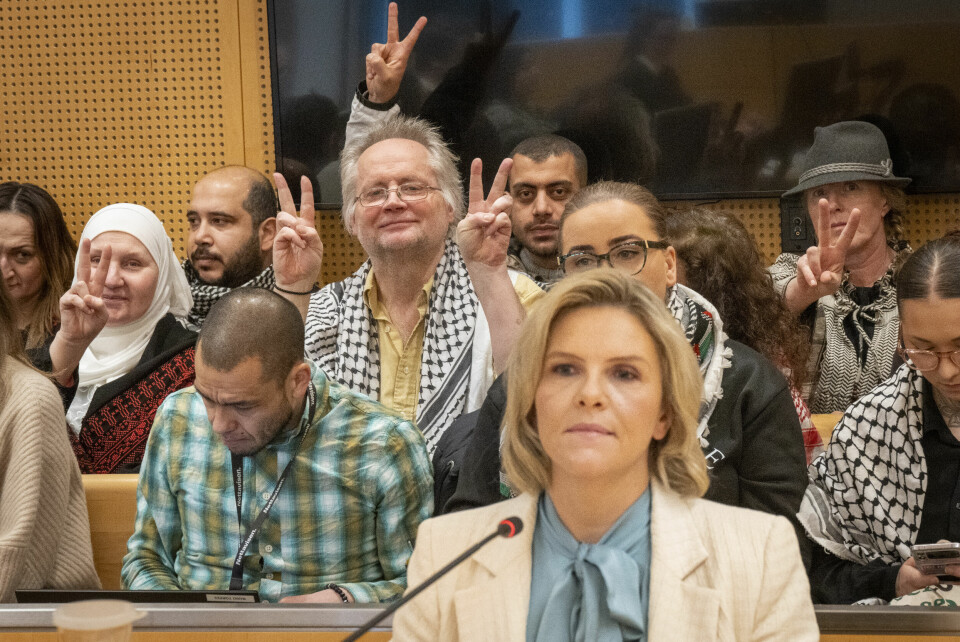 Aktor vil at demonstrantene som fulgte etter Frp-leder Sylvi Listhaug, skal dømmes til 75 dagers fengsel. Foto: Heiko Junge / NTB Aktor vil at demonstrantene som fulgte etter Frp-leder Sylvi Listhaug, skal dømmes til 75 dagers fengsel. Foto: Heiko Junge / NTB