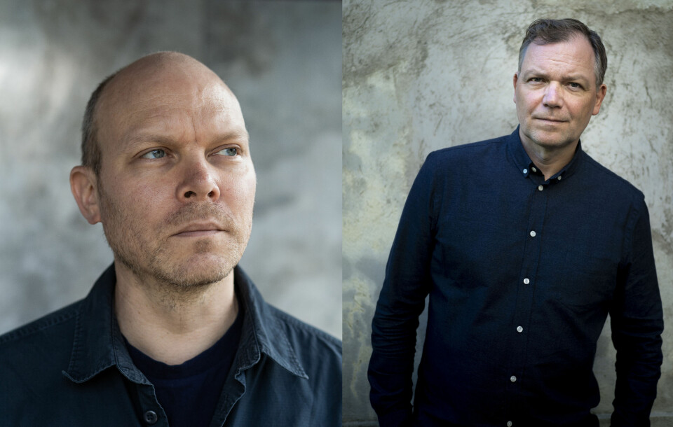 Johan Harstad (t.v.) og Arne Lygre er nominert til Nordisk råds litteraturpris. Foto: John Erik Riley / Gyldendal / Tine Poppe / Aschehoug / Handout / NTB Johan Harstad (t.v.) og Arne Lygre er nominert til Nordisk råds litteraturpris. Foto: John Erik Riley / Gyldendal / Tine Poppe / Aschehoug / Handout / NTB