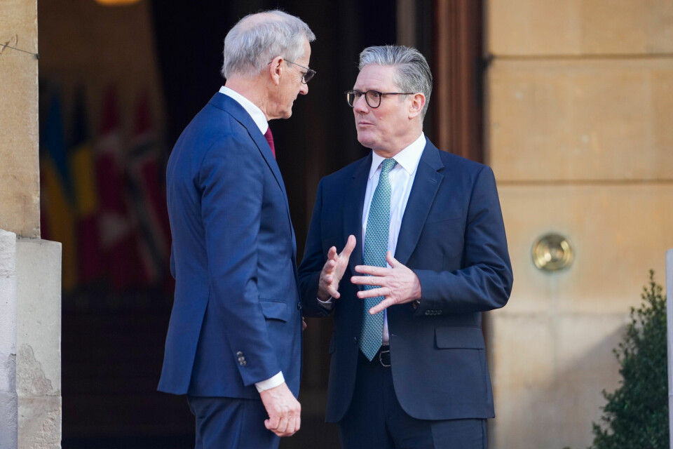 Statsminister Jonas Gahr Støre (Ap) ble tatt imot av Storbritannias statsminister Keir Starmer på Ukraina-toppmøtet i London. Foto: Javad Parsa / POOL / NTB Statsminister Jonas Gahr Støre (Ap) ble tatt imot av Storbritannias statsminister Keir Starmer på Ukraina-toppmøtet i London. Foto: Javad Parsa / POOL / NTB