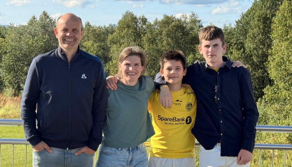 TRADISJON: Sommerleir har blitt familietradisjon for mange. Eigil Granhøy-Markussen (fra venster), Linn-Marie Estensen, Håkon Estensen og Tobias Estensen har deltatt på alle leirene siden oppstarten.